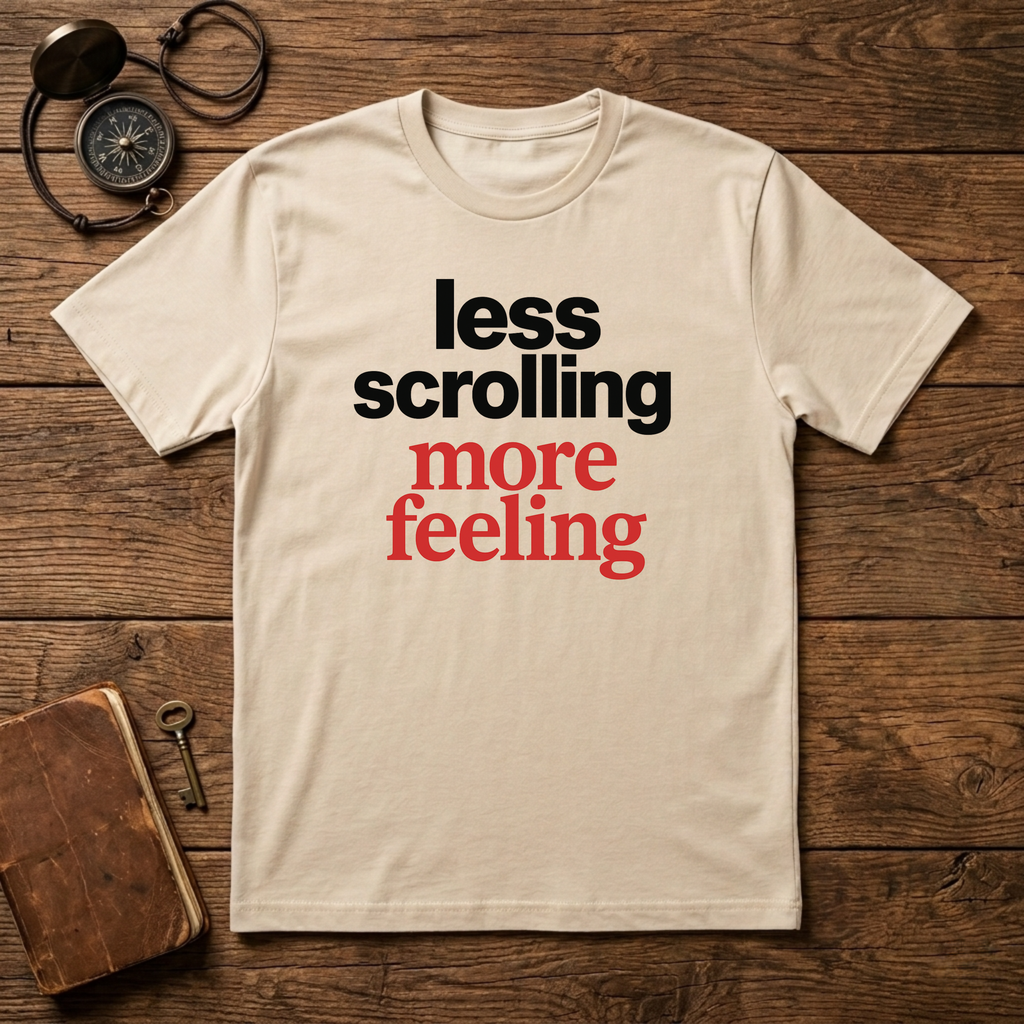 Less Scrolling More Feeling T-Shirt